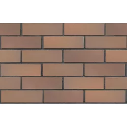 Клинкерный кирпич светло-коричневый флэш ПРАГА, гладкий, серия Классика, ЛСР