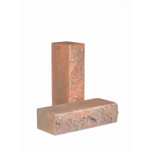 Купить Кирпич облицовочный гиперпрессованный полнотелый фактурный «Дикий камень» красно-графитовый КСЛA46