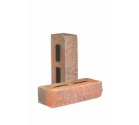 Кирпич облицовочный гиперпрессованный пустотелый фактурный «Гранит» красно-графитовый КСПФ-46М