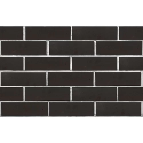 Клинкерный кирпич Рейкьявик черный матовый 250x85x65, серия Обсидиан,  ЛСР в Минске