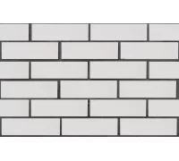 Клинкерный кирпич белый ВЕРНАМО, винтаж, серия Обсидиан,  ЛСР