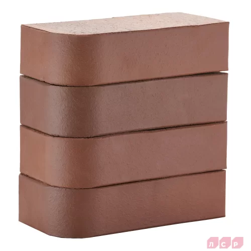 Купить Кирпич керамический КОРИЧНЕВЫЙ полнотелый радиусный , R-60, поверхность гладкая, ЛСР - фото: 4
