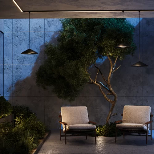 Купить Уличный трековый светильник Campana Elasity IP 3000К 12Вт 120° черный O-TR01-1-P-12WB3K - фото: 5