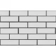 Клинкерный кирпич белый 250x85x65 Вернамо, гладкий, серия Обсидиан,  ЛСР