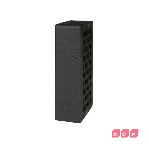 Кирпич облицовочный керамический графитовый, поверхность Крафт, ЛСР