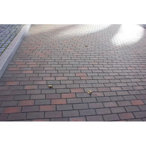 Брусчатка клинкерная ГЛАЗГО ЛОНГ темно-красный флэш, 250х80х50, ЛСР