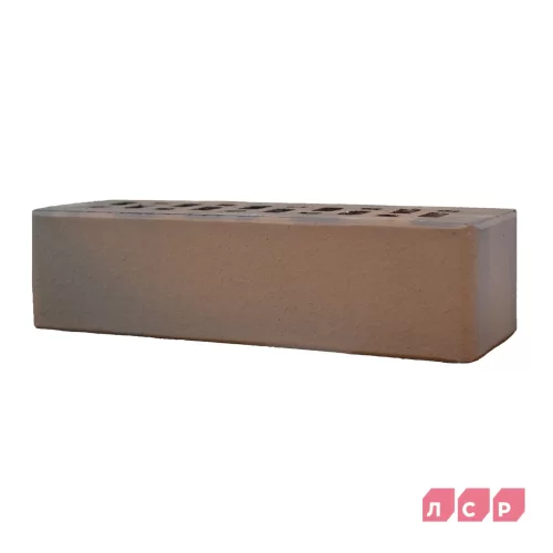 Клинкерный кирпич светло-коричневый флэш, ПРАГА, береста, серия Классика,  ЛСР