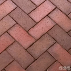 НОТТИНГЕМ красный флэш, 200х100х50, клинкер тротуарный, ЛСР