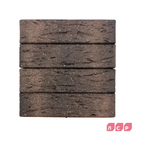 Кирпич керамический ГРАФИТОВЫЙ с посыпкой, поверхность рустикальная, ЛСР