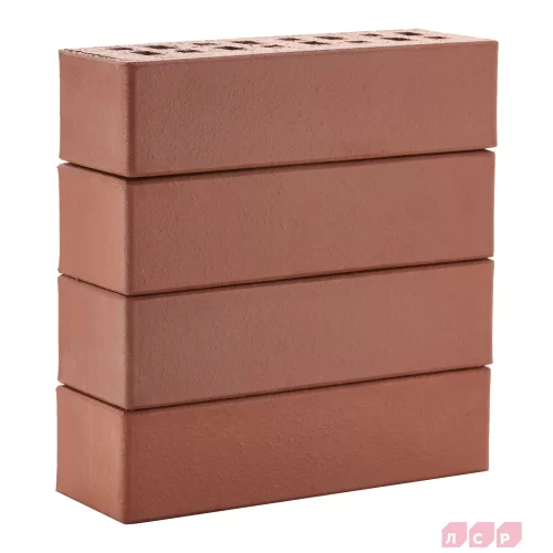 Купить Клинкерный кирпич тёмно-красный ЭДИНБУРГ, гладкий, коллекция Классика,  ЛСР - фото: 1